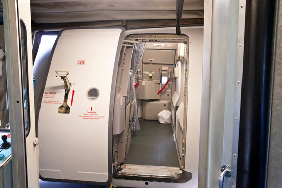 Airport staff receives airplane hanger door notification when opened from cellular contact sensor