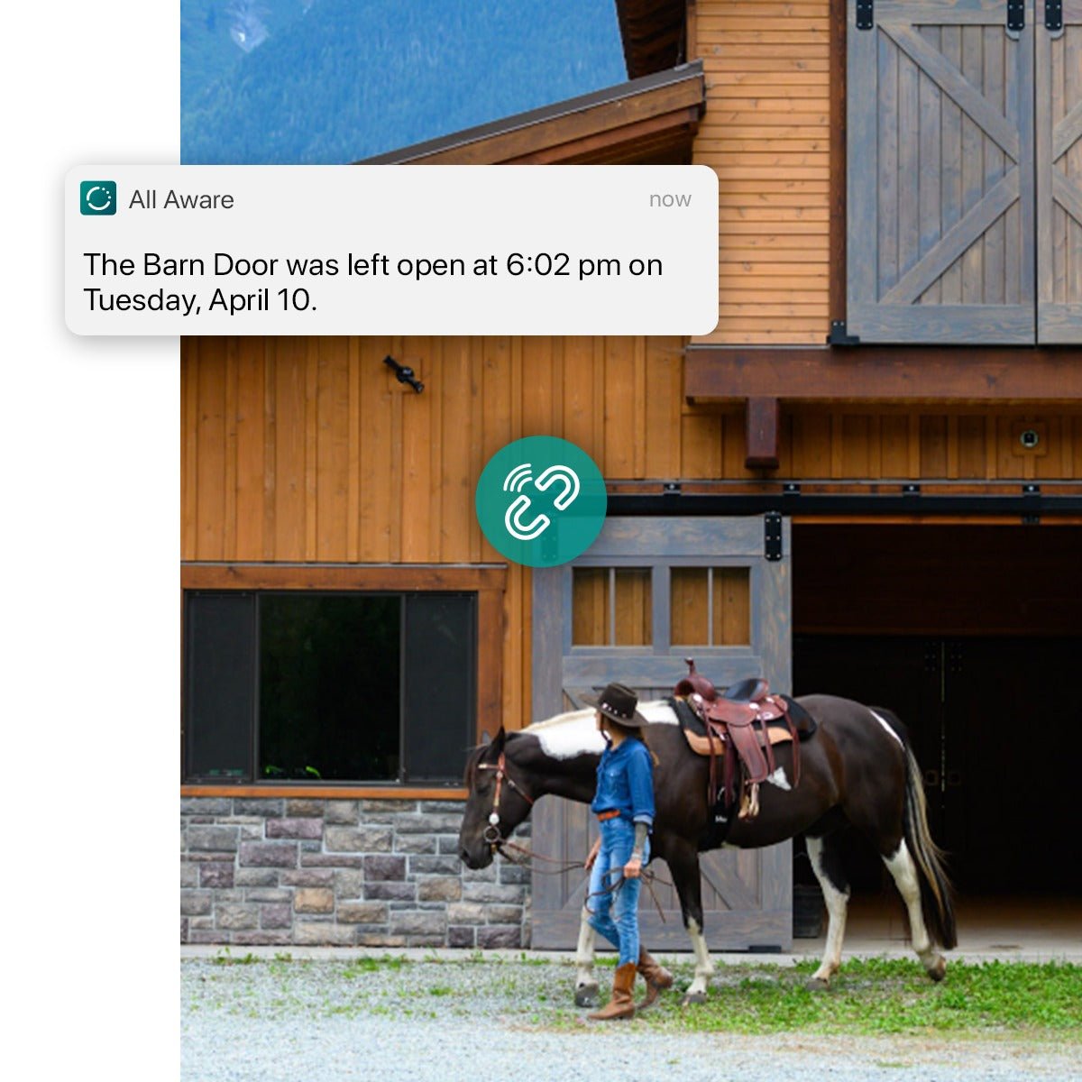 For rural living, get barn door notifications from your cellular contact sensor 