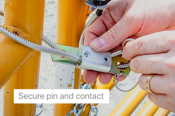 flex aware connected cable open close pin