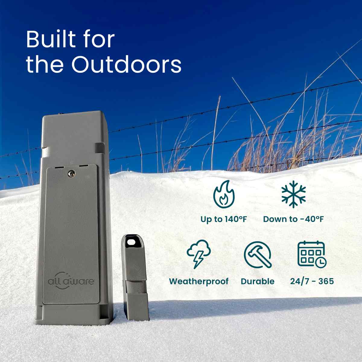 All Aware weatherproof cellular contact sensor 